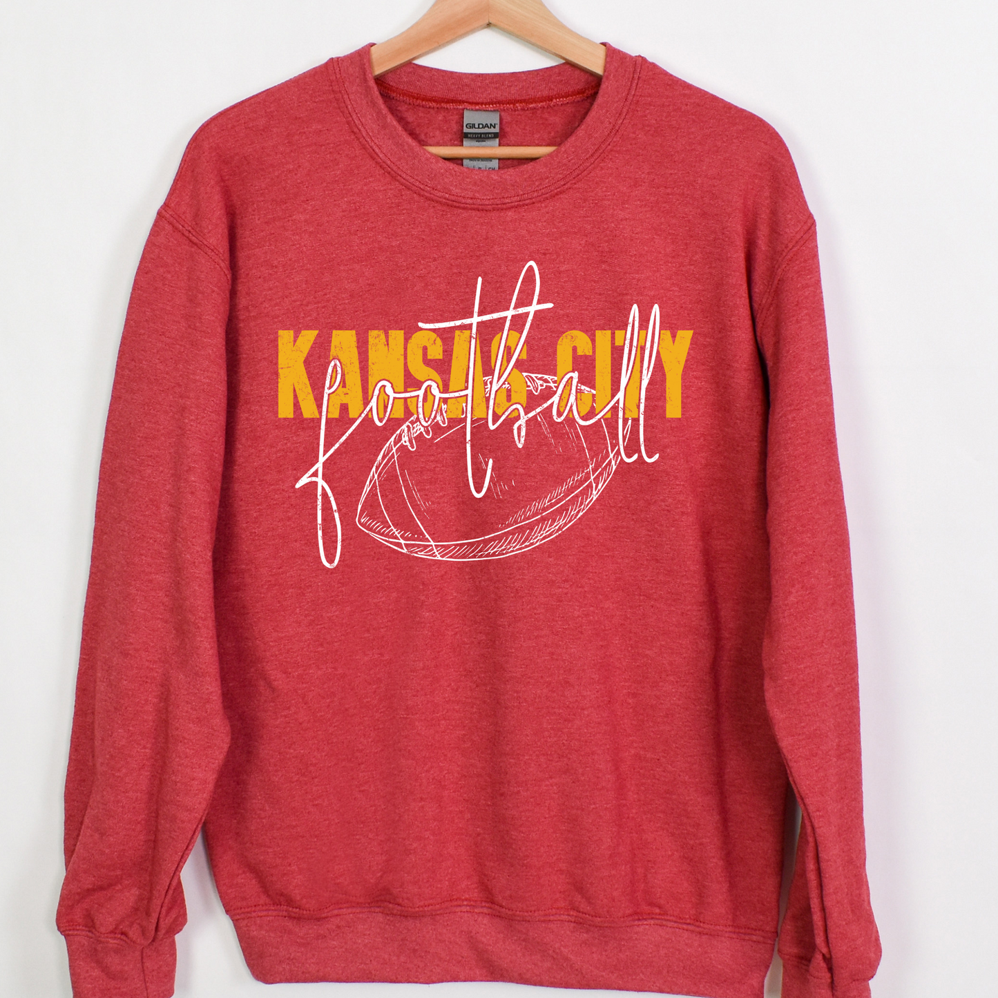 Kansas City Football Type&Script Tee/Crew