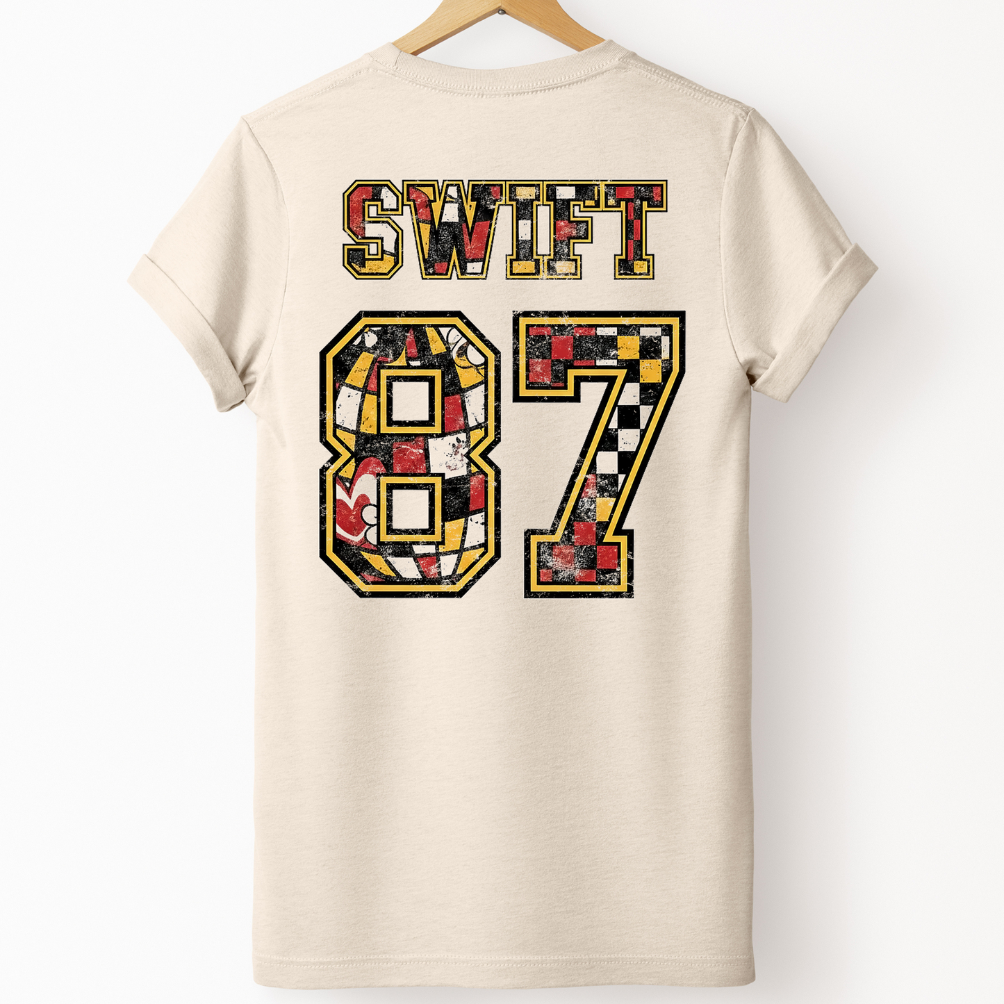 Engaged Era Swift 87 Taylor and Travis inspired KC Chiefs Crew or Tee