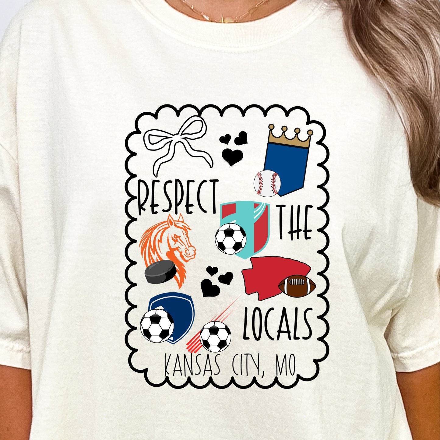 Respect The Locals KC Sports Tee
