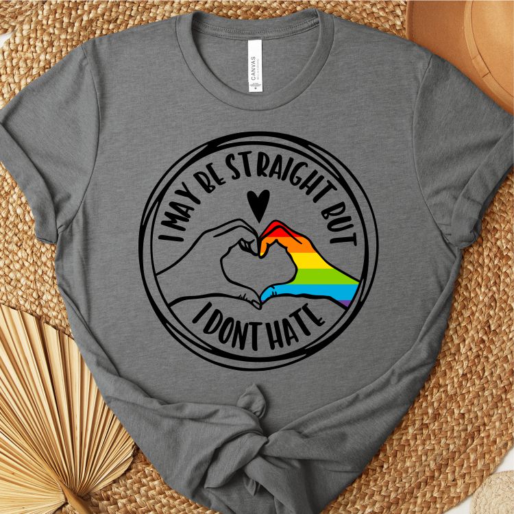 I May Be Straight, But I Don't Hate Heart Hands Tee