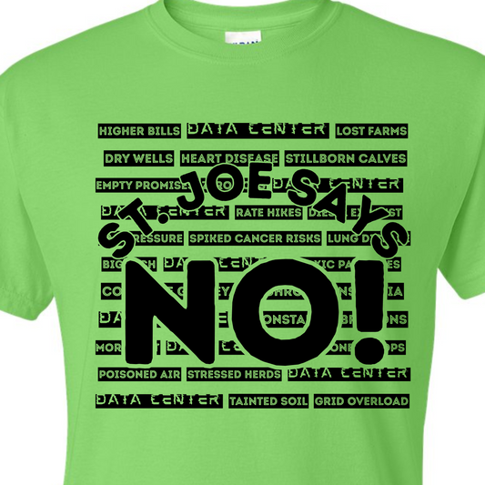 *PRE-ORDER* "St. Joe Says No" NO DATA CENTER/Labels/Green