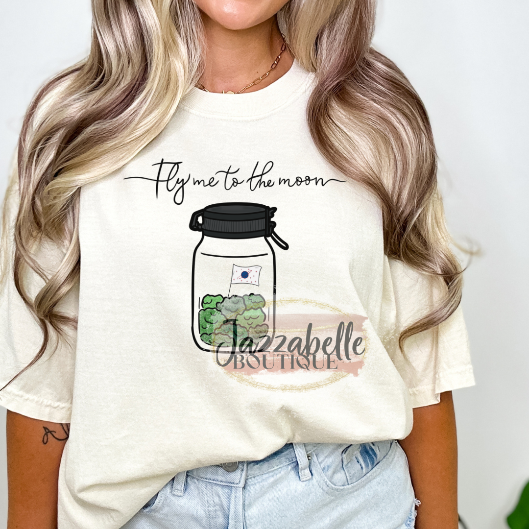 Fly Me to the Moon *Comfort Colors* Tee HarlieJane’s Graphic Habit ✦ JZBL Exclusive