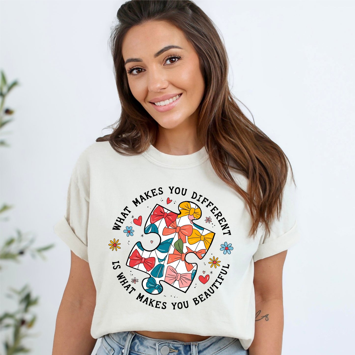 Autism - Different & Beautiful *Comfort Colors* Tee