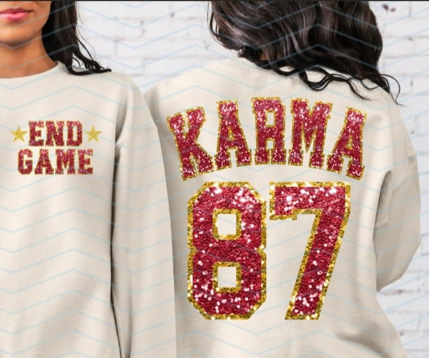 Karma 87 Faux Sequin Shirt