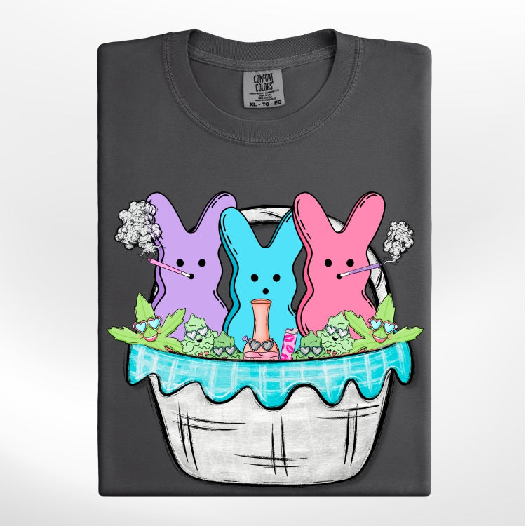 Smokin' Peeps Easter 420 Vibes *Comfort Colors* Tee