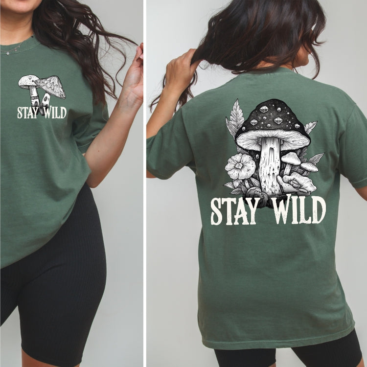 Stay Wild Mushroom Tee (Comfort Colors)