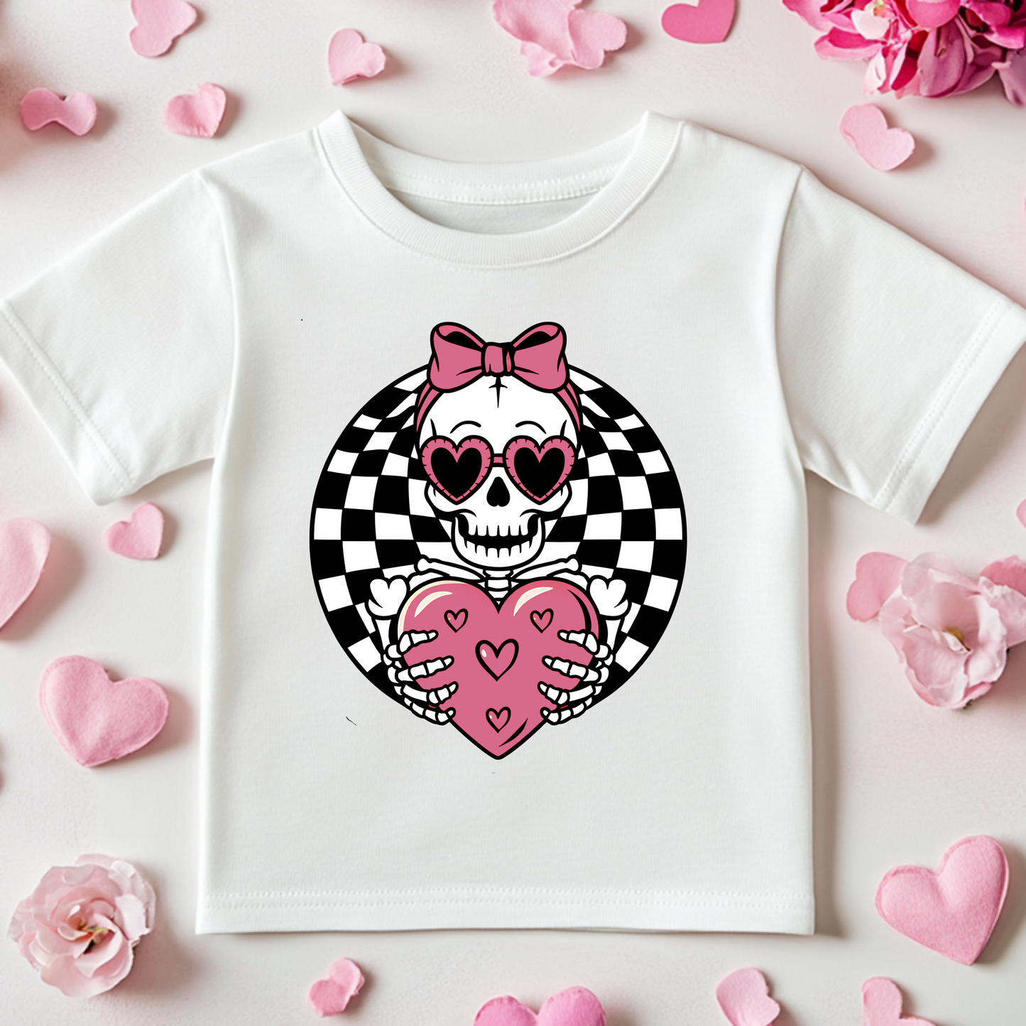 Skelly Valentine Youth Onesie/Tee/Crew