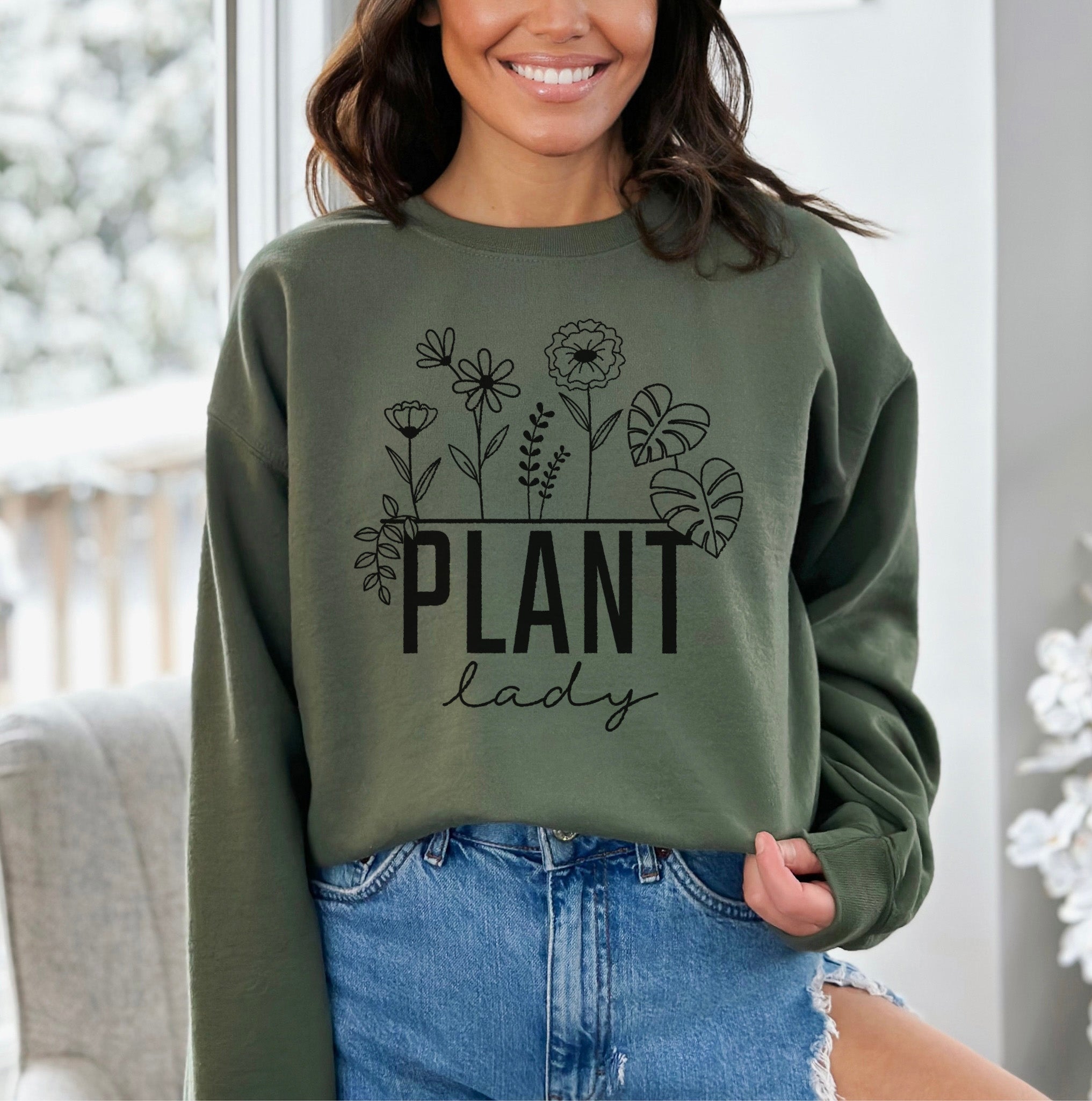 Plant cheap lady sweatshirt