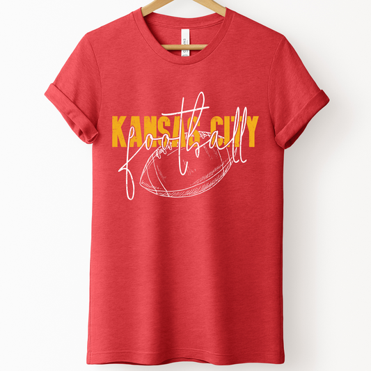 Kansas City Football Type&Script Tee/Crew