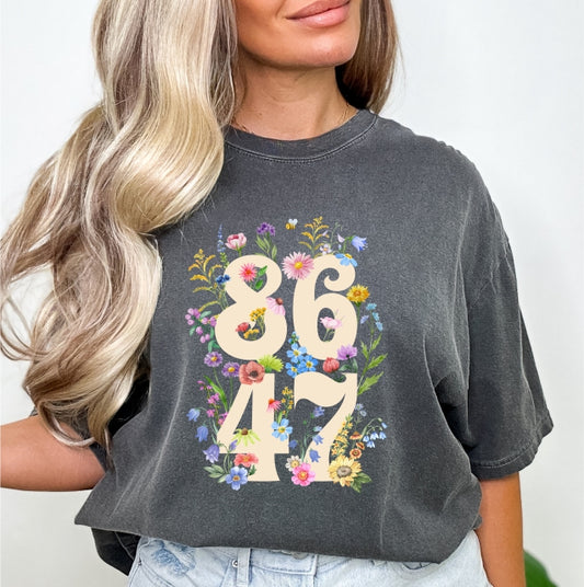 8647 florals -*Comfort Colors* Tee | LibBelles - Powered by JZBL