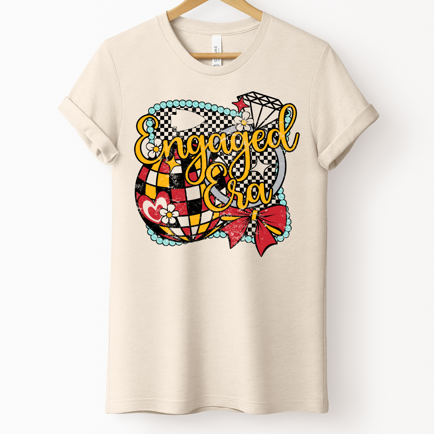 Engaged Era Swift 87 Taylor and Travis inspired KC Chiefs Crew or Tee
