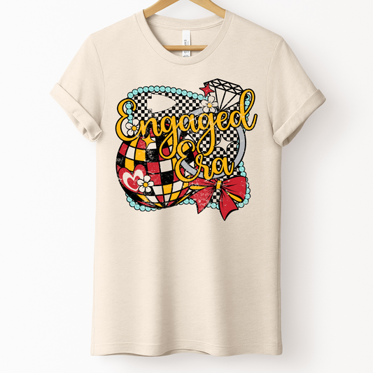 Engaged Era Swift 87 Taylor and Travis inspired KC Chiefs Crew or Tee