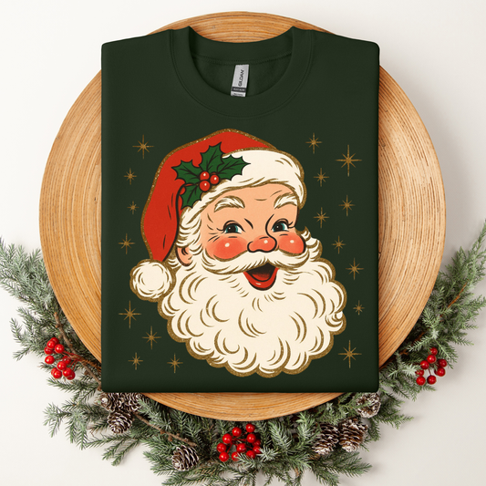 Vintage Twinkle Santa Tee/Crew/Hoodie