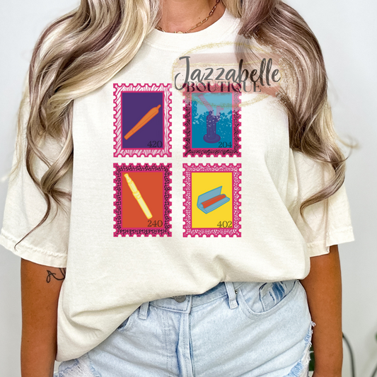 420 Stamps *Comfort Colors* Tee HarlieJane’s Graphic Habit ✦ JZBL Exclusive