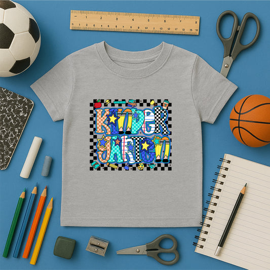 Kids' Back to School Tees - Blue/Grey