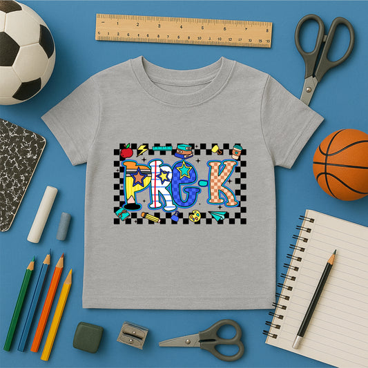 Kids' Back to School Tees - Blue/Grey
