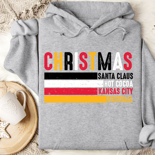 Chiefs Christmas Hoodie/Crew/Tee