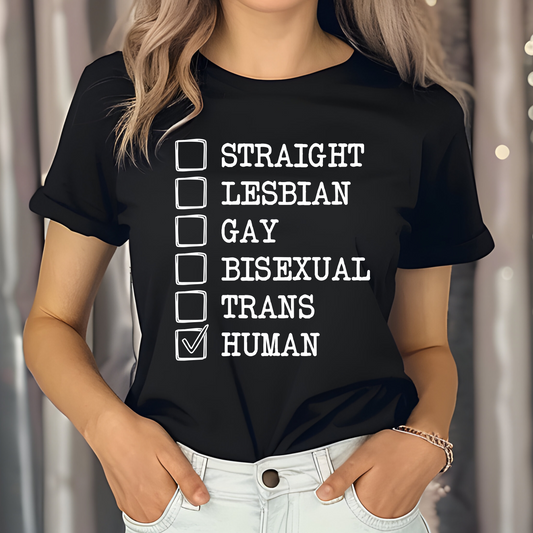 Human Checklist Tee 🌈