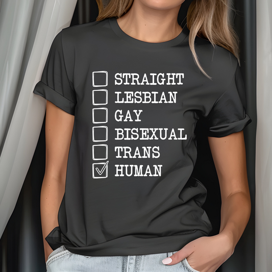 Human Checklist Tee 🌈