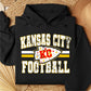 Kansas City Football Vintage Design Hoodie