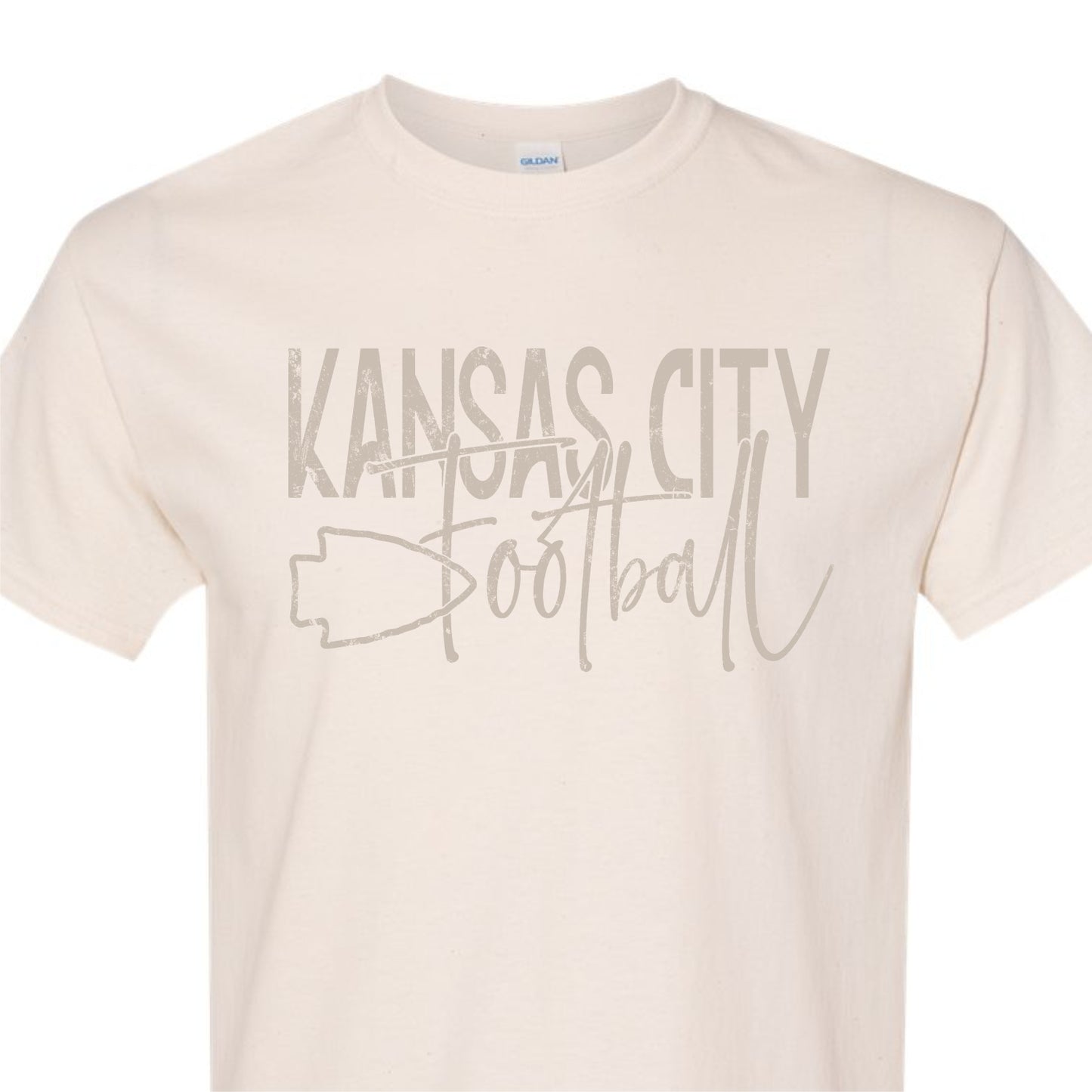 Monochrome Kansas City Football Tees
