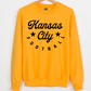 Kansas City Football Basic Black Tee/Crew