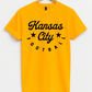 Kansas City Football Basic Black Tee/Crew