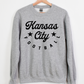 Kansas City Football Basic Black Tee/Crew