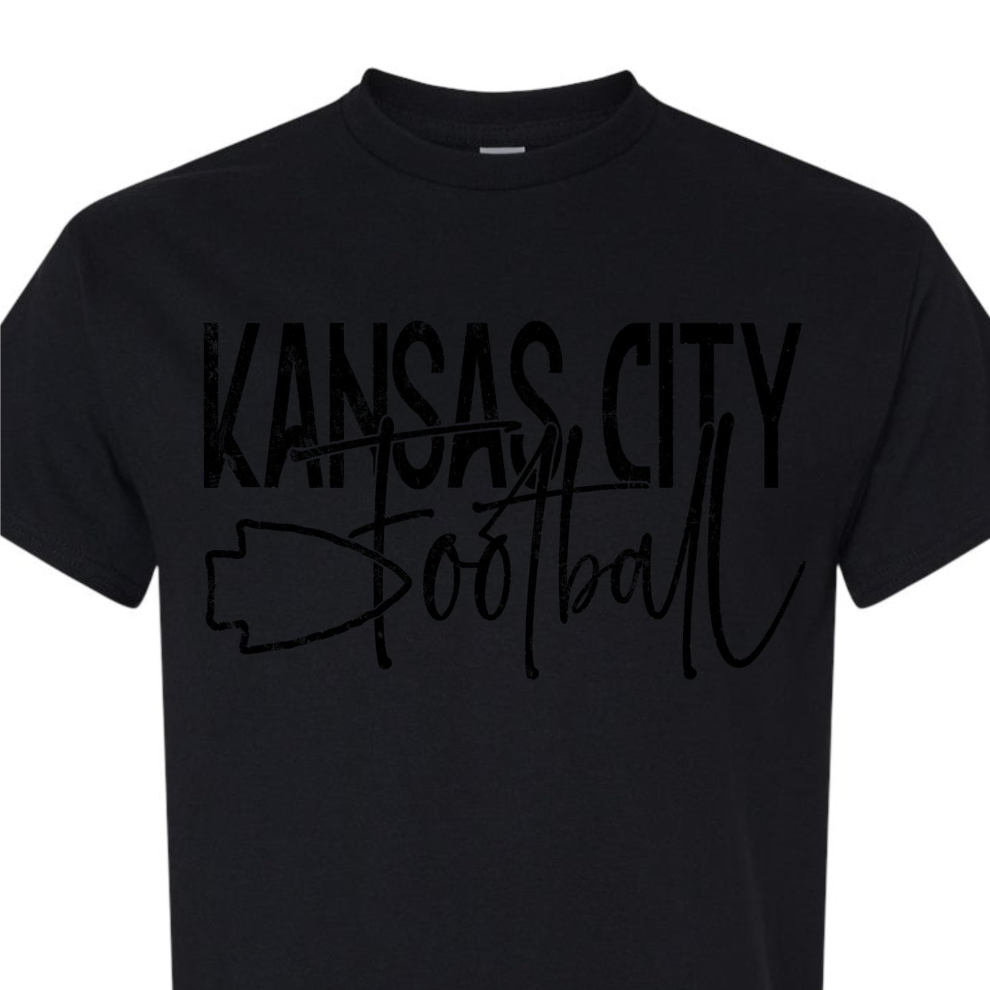 Monochrome Kansas City Football Tees