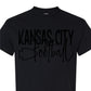 Monochrome Kansas City Football Tees
