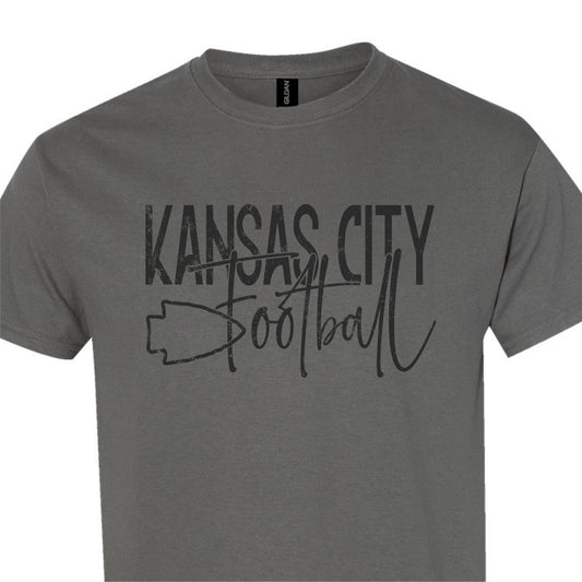Monochrome Kansas City Football Tees