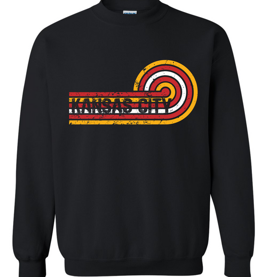Kansas City Vintage Swirl Tee/Crew/Hoodie