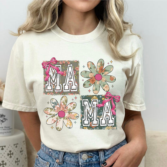 Vintage Floral MAMA Tee