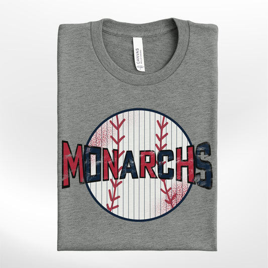 Monarchs Baseball Pinstripe (With Animal Print) Tee&Crew | HarlieJane’s Graphic Habit ✦ JZBL Exclusive