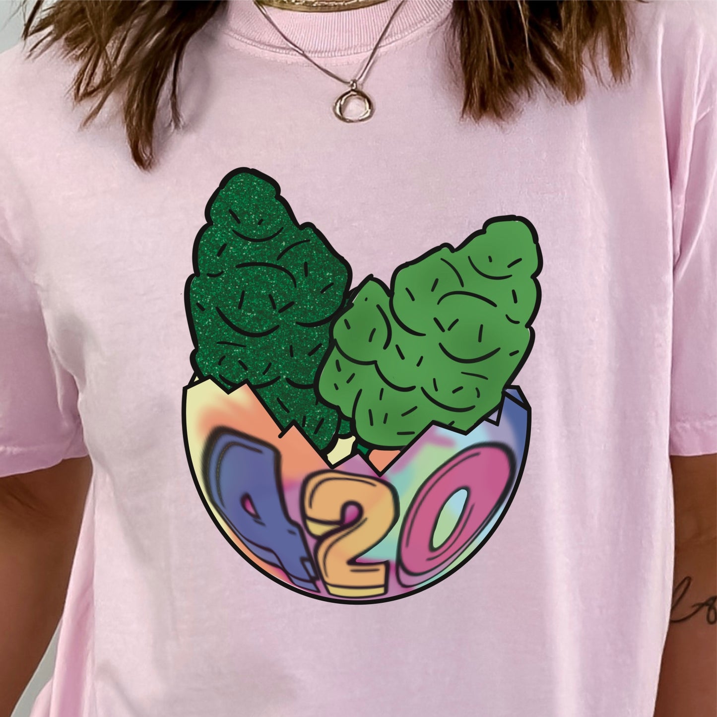 NuggEgg Easter 420 Vibes *Comfort Colors* Tee HarlieJane’s Graphic Habit ✦ JZBL Exclusive