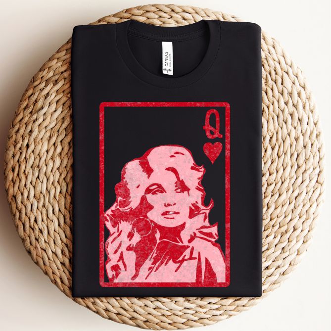 Queen Dolly Parton Valentine's Tee