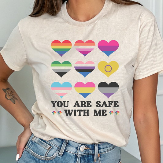 You Are Save With Me Tee 🌈