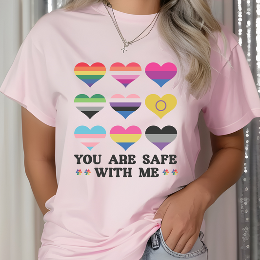 You Are Save With Me Tee 🌈