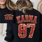 Karma 87 Faux Sequin Shirt