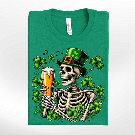 St. Patrick's Day Skelly Crew/Tee