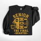Senior Mom Football Personalized Crewneck Sweatshirt