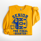 Senior Mom Football Personalized Crewneck Sweatshirt
