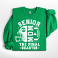 Senior Mom Football Personalized Crewneck Sweatshirt