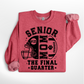 Senior Mom Football Personalized Crewneck Sweatshirt