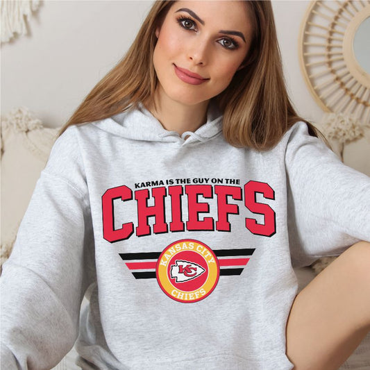 Karma is the Guy on the Chiefs Retro Hoodie