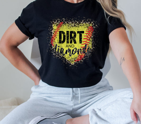 Dirt & Diamonds Softball T-Shirt